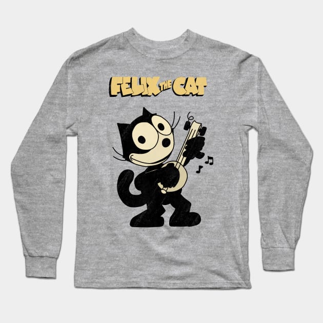 Felix the cat Long Sleeve T-Shirt by valentinahramov